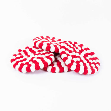 Felt Ball Trivet Handmade Felt Wool Ball Trivet for Hot Dishes - Hot Pads for Pots and Pans